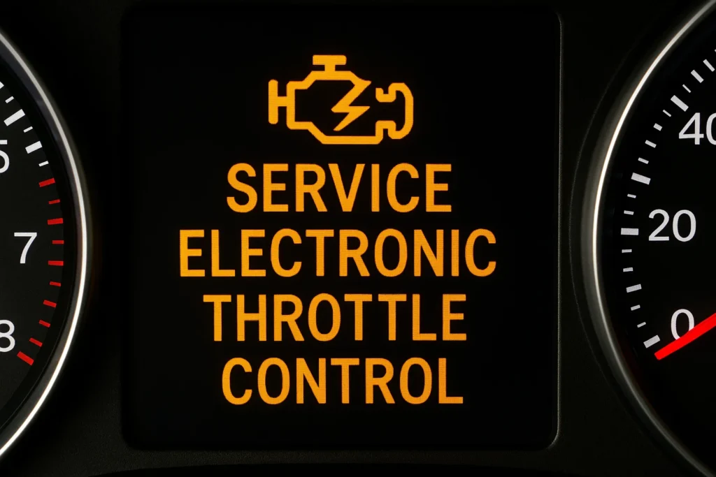 service electronic throttle control