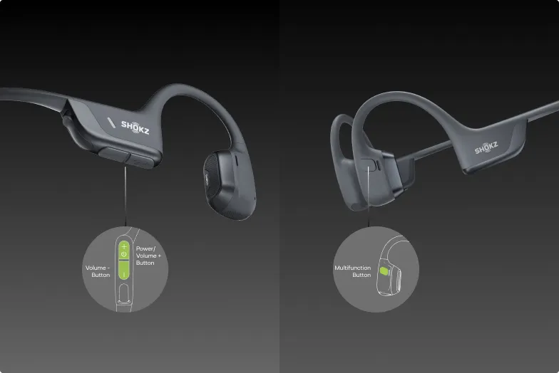 how to turn on shokz headphones