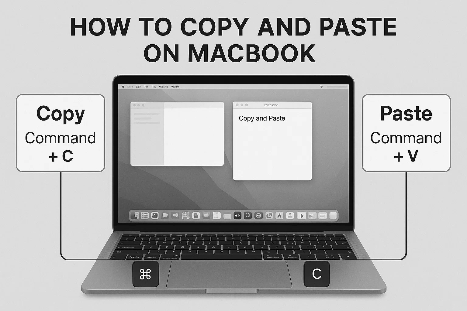 how to copy and paste on macbook