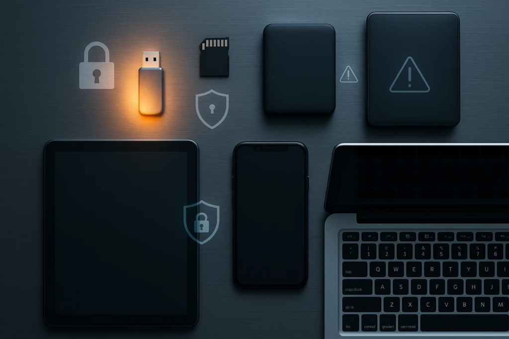 which of the following is true of removable media and portable electronic devices