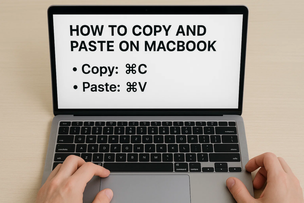 how to copy and paste on macbook